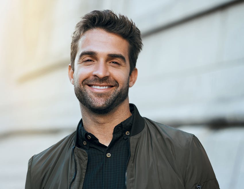 Man smiling