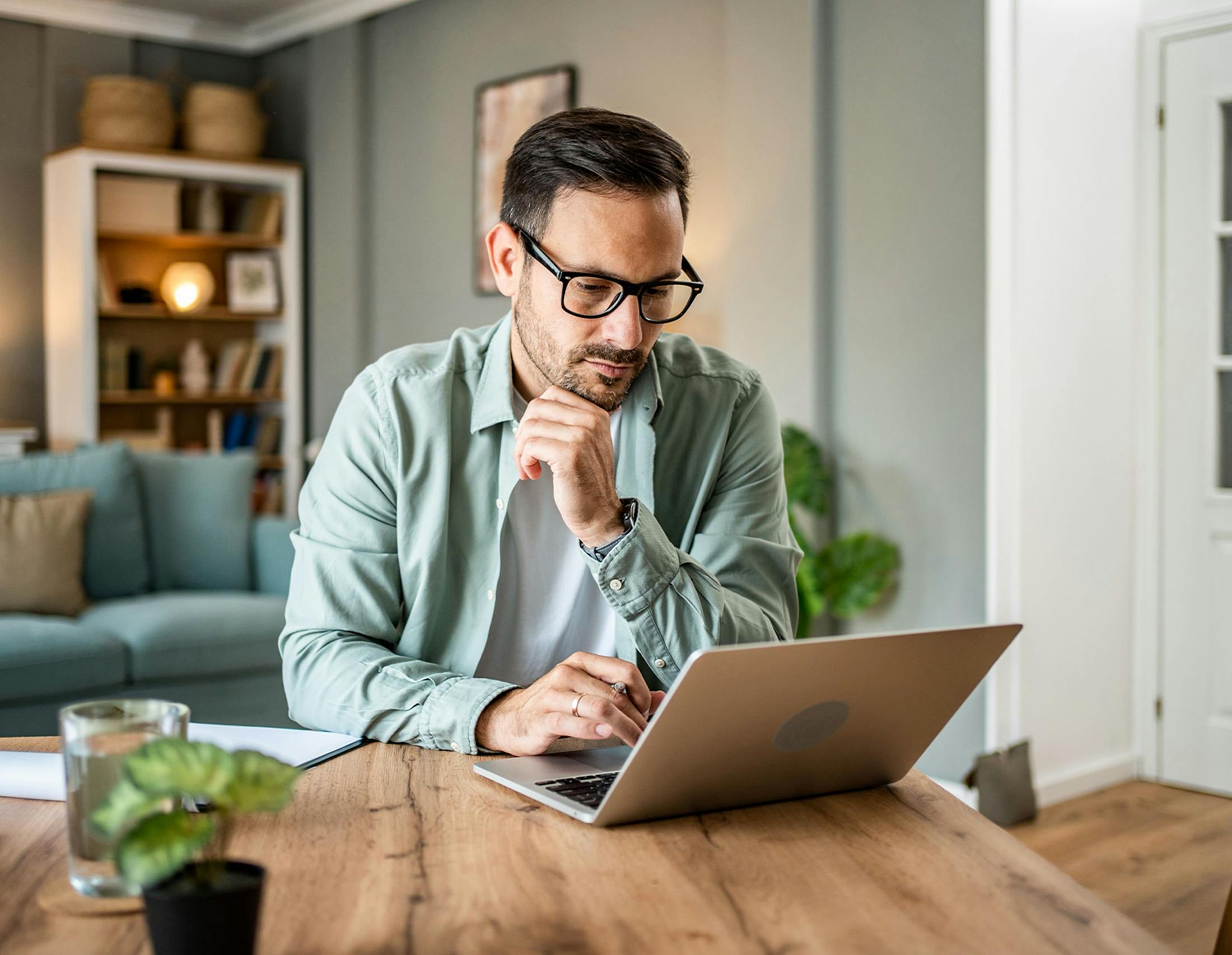 Man on a laptop