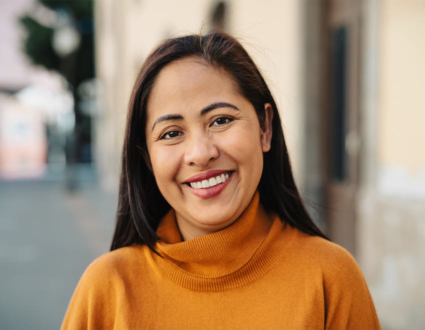 Nurse and patient during procedure