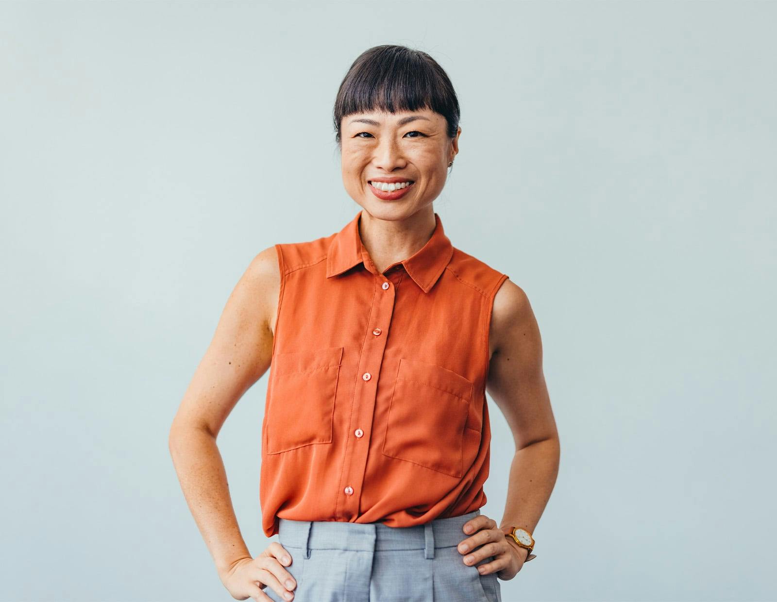 woman with hands on her hips