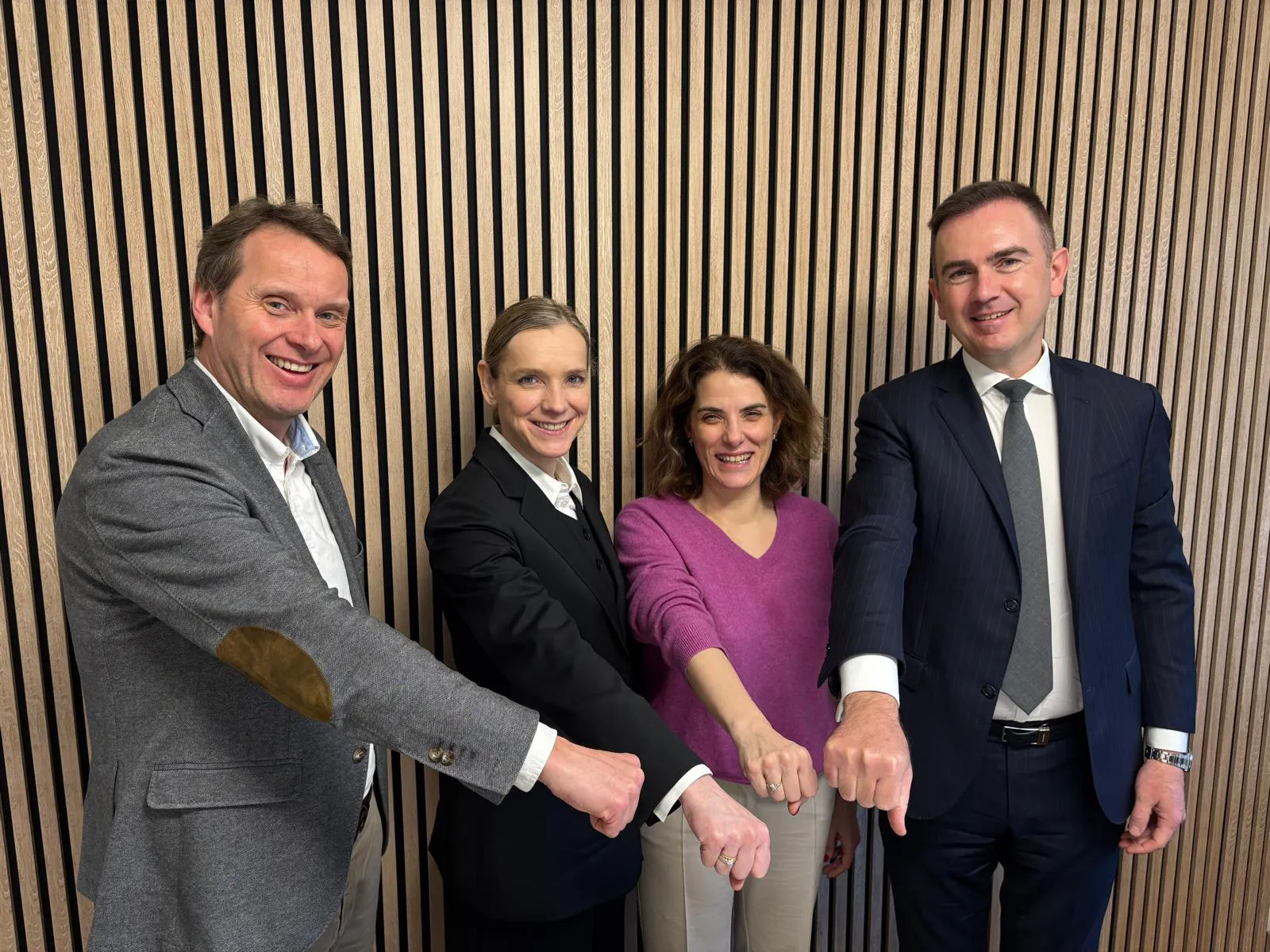 Marc Lelièvre, Nathalie Calle, Calogera Venti, Steven Brouckaert