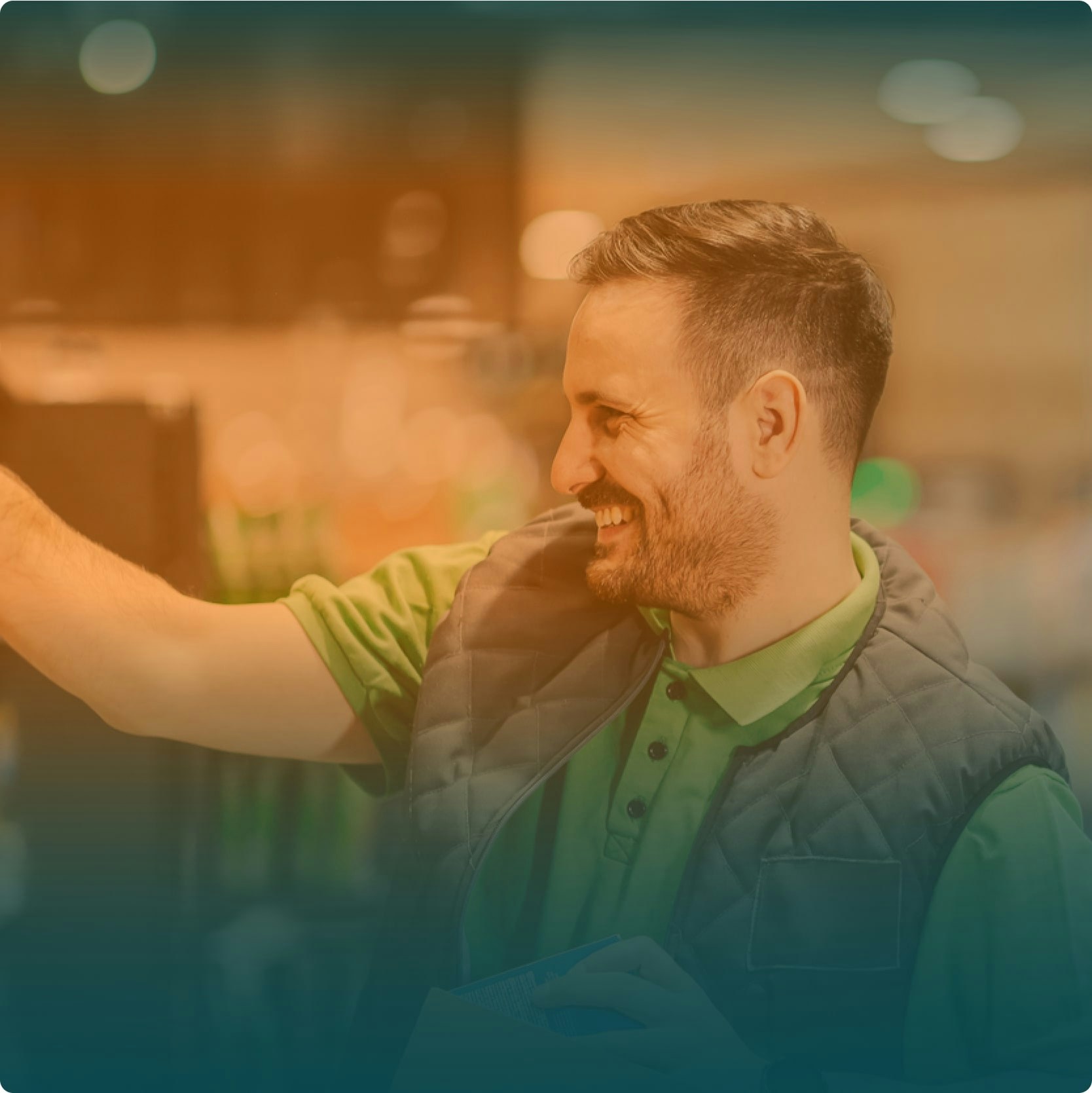 Branded lifestyle imagery highlighting Upshop’s refreshed visual identity and photography direction.