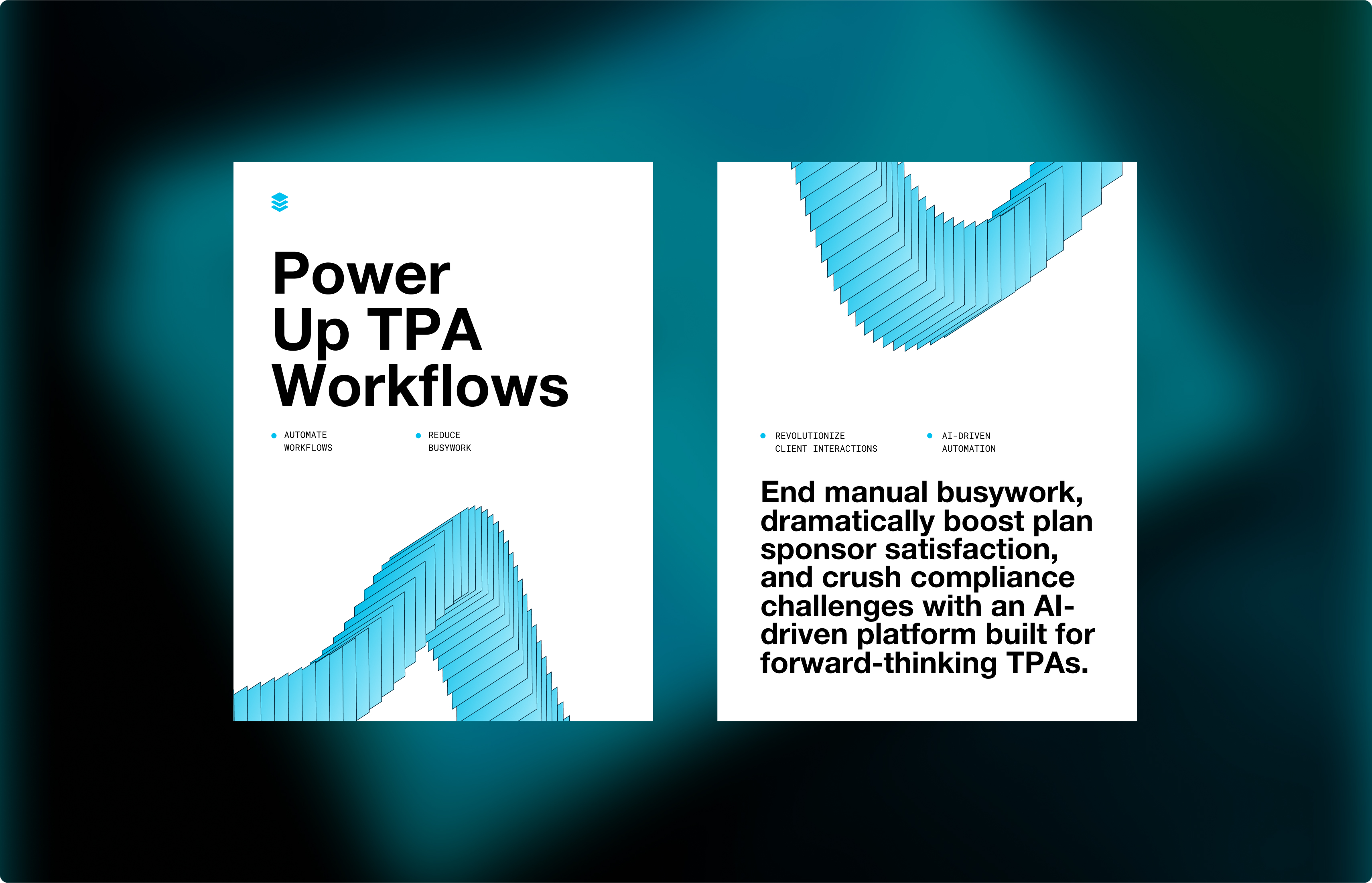 Presentation mockup showing Stax.ai’s brand typography and layout system.