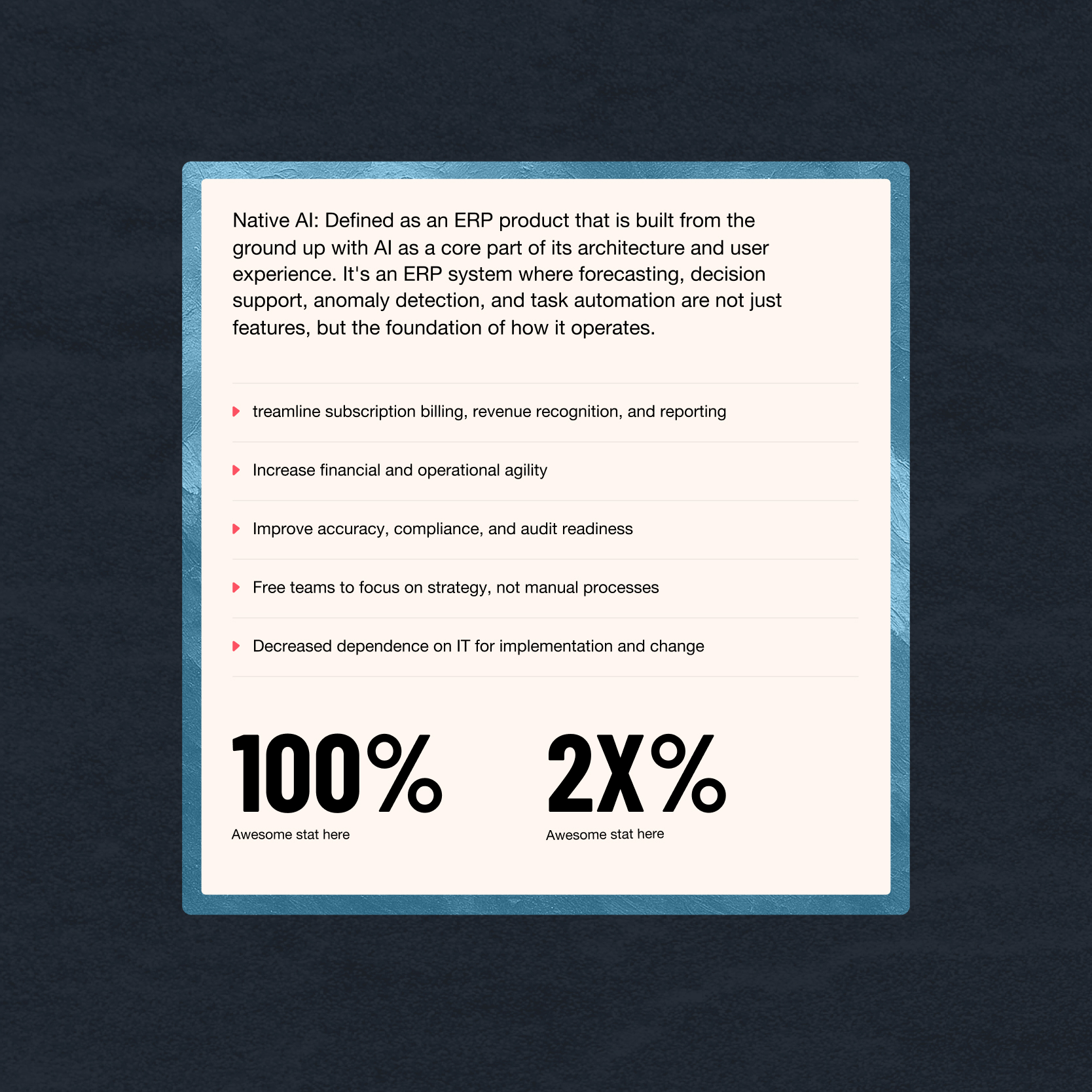 Dark-themed layout highlighting key performance metrics and user insights.