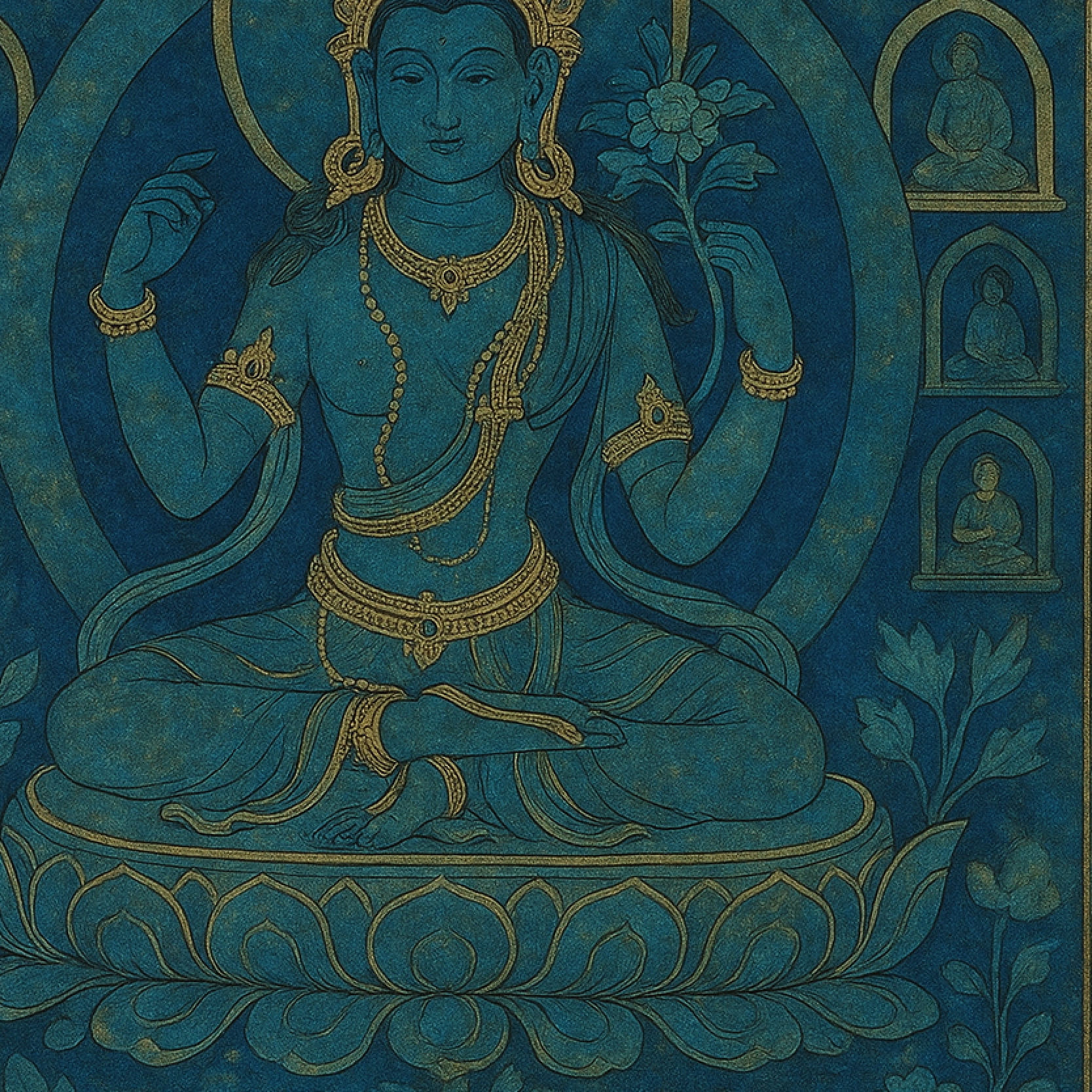 Abstract blue pattern representing the Everest ERP visual identity system.