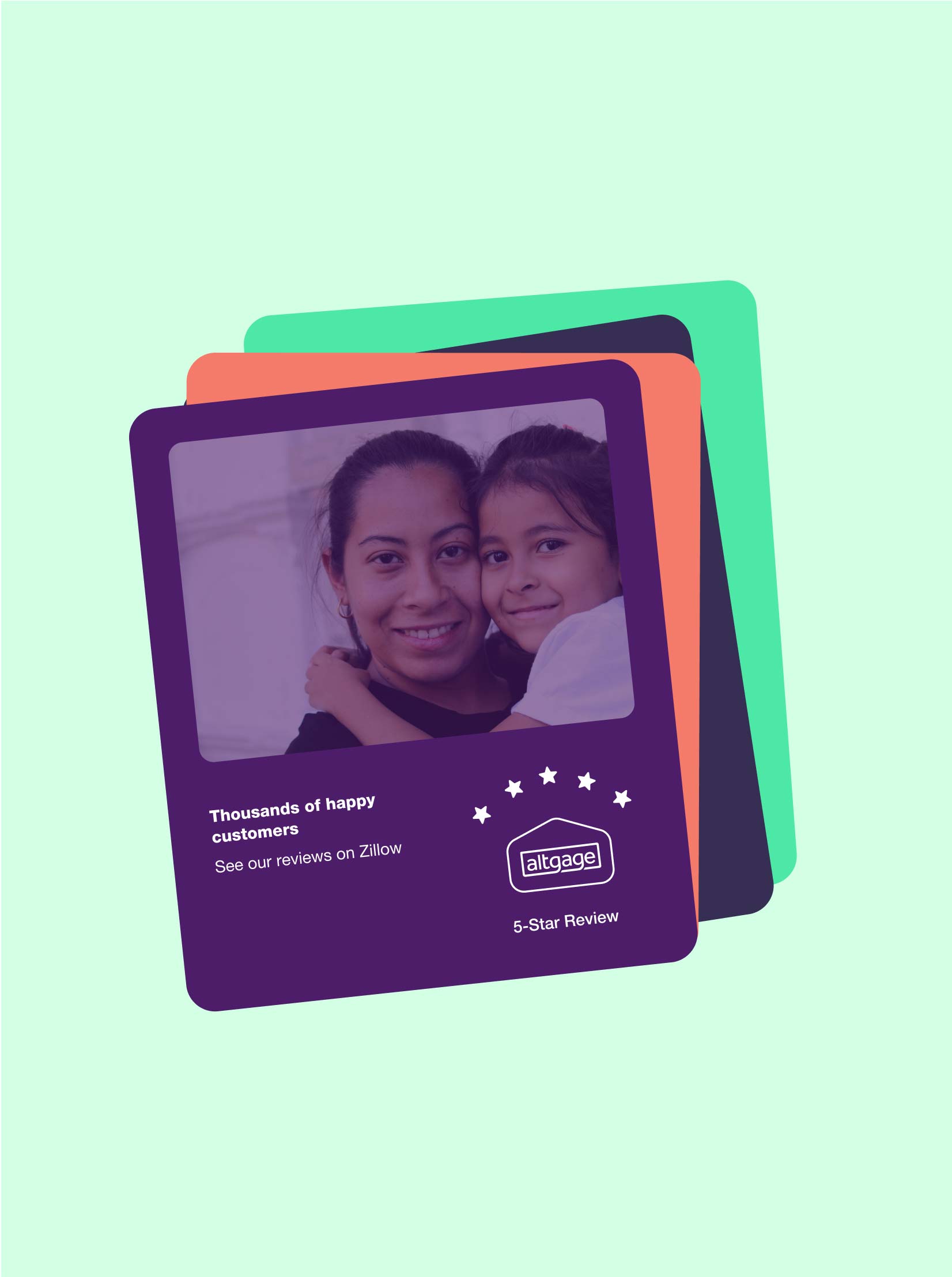 Illustrated character cards on green background.