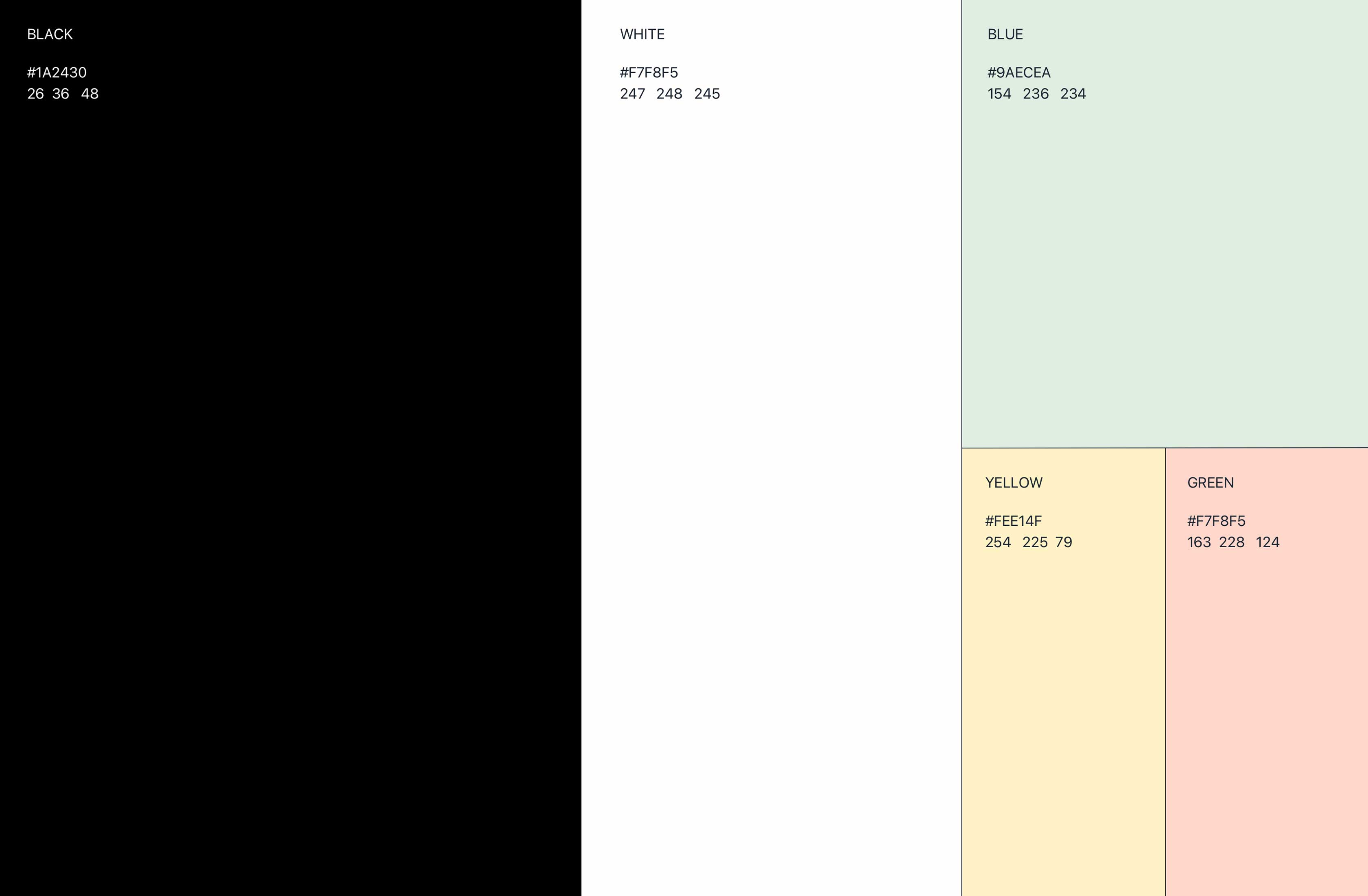Brand color system showing soft neutrals and accent tones from the Five Pathways identity.
