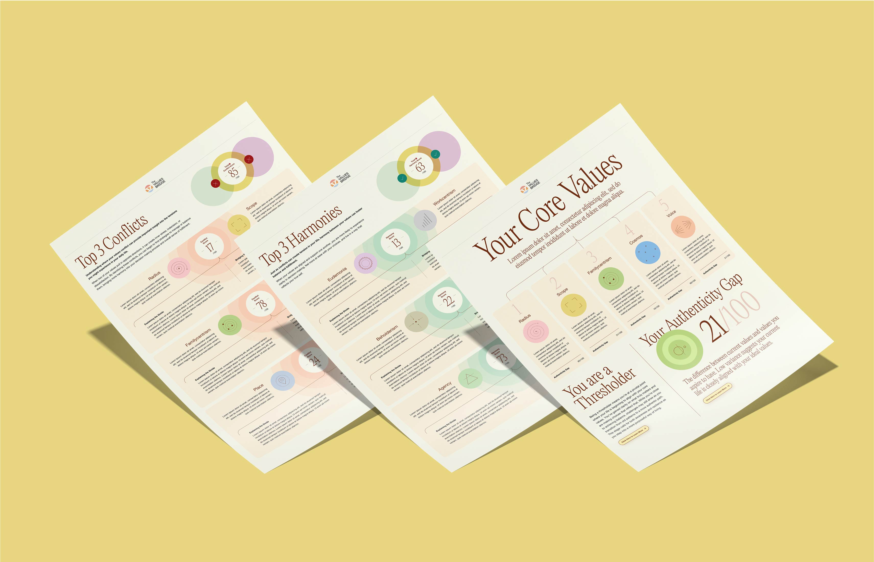 Set of Suzy Welch worksheet cards arranged on a yellow background.