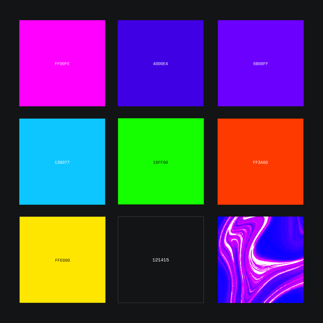 Grid of colorful Portal UI tiles with glowing neon accents.