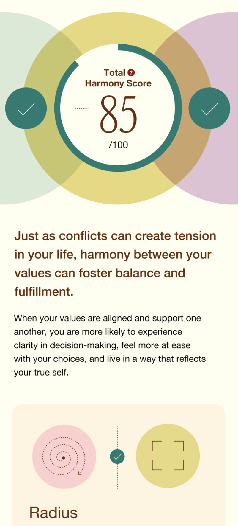 Decorative Suzy-branded circular badge with geometric accents.