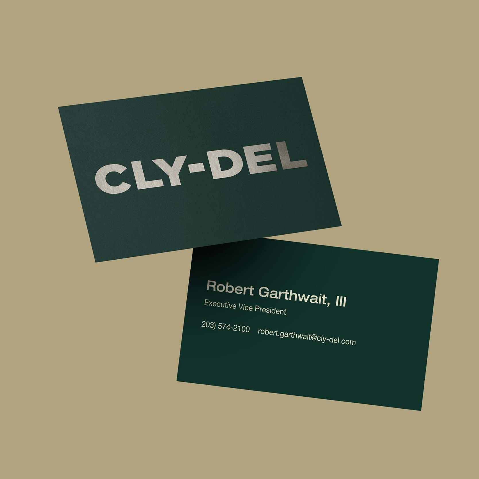 Cly-Del branded business cards