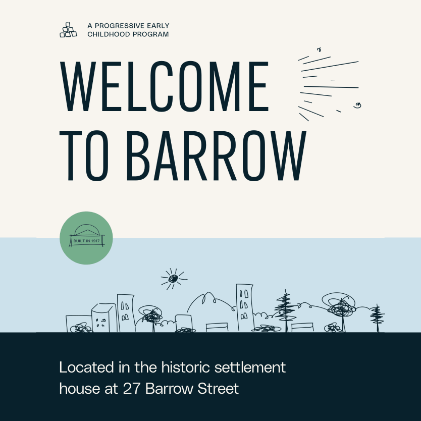 “Welcome to Barrow” campaign poster promoting community pride and engagement.