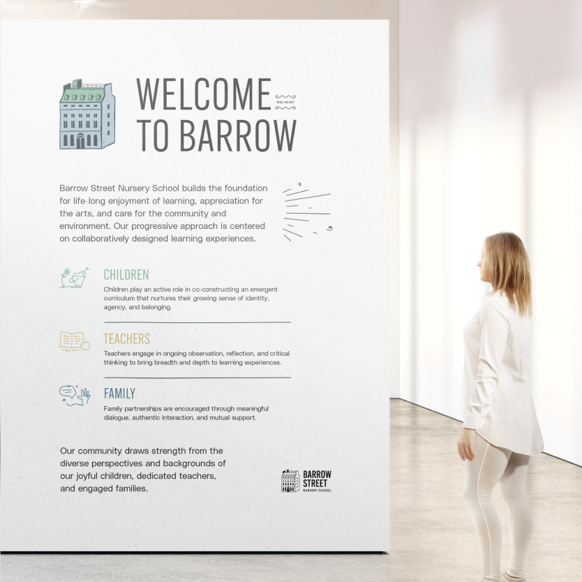 Informational poster introducing the Barrow Housing Authority’s brand identity and community-focused message.