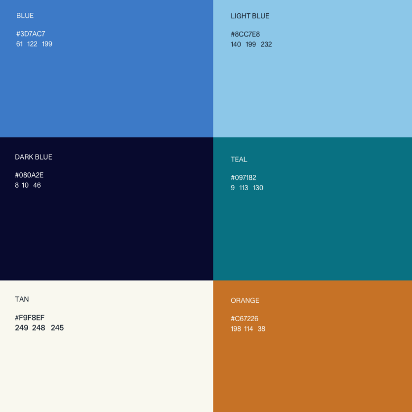 Primary and secondary color blocks representing the In Revenue Capital visual identity.