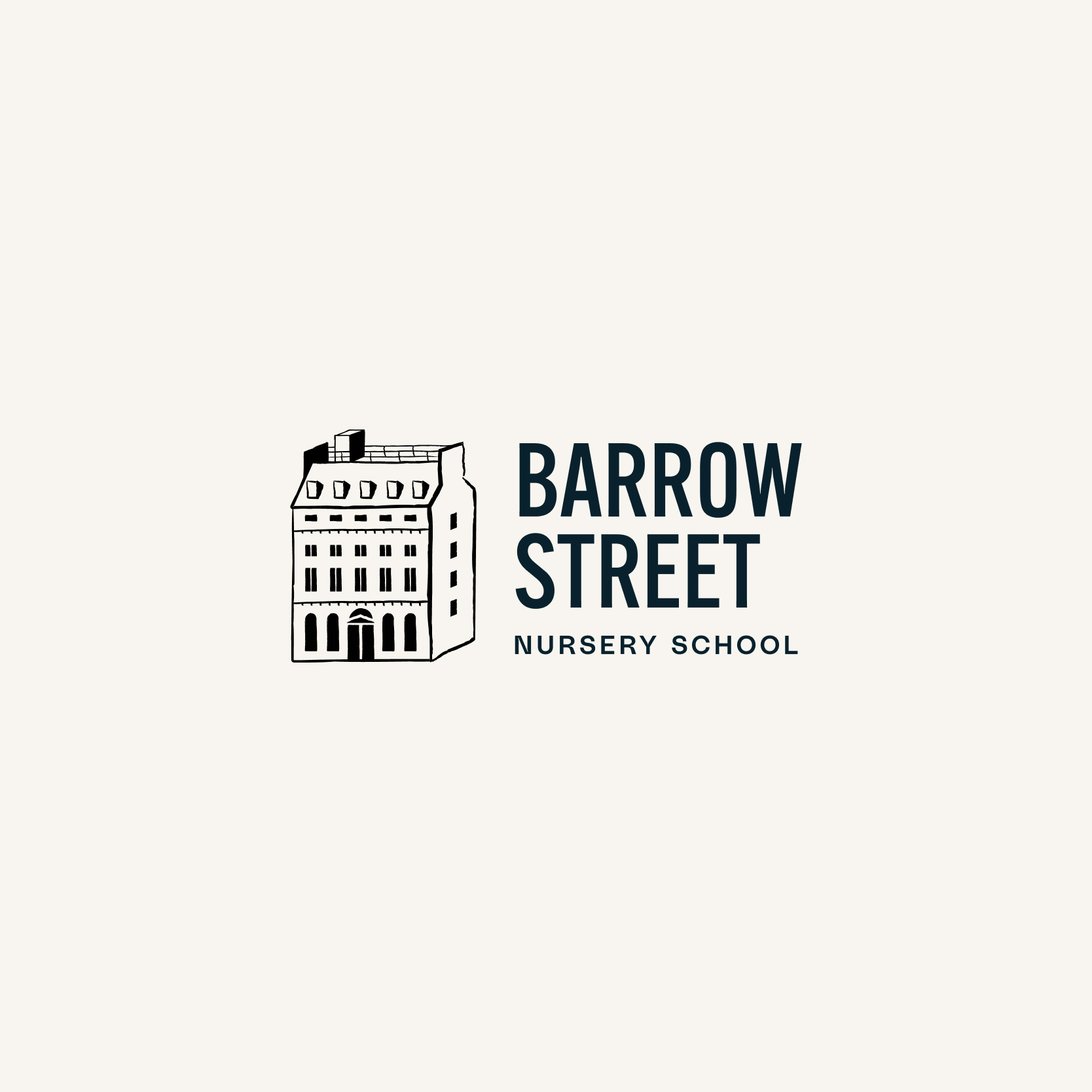 Minimal beige brand card featuring the “Barrow Street” logo.