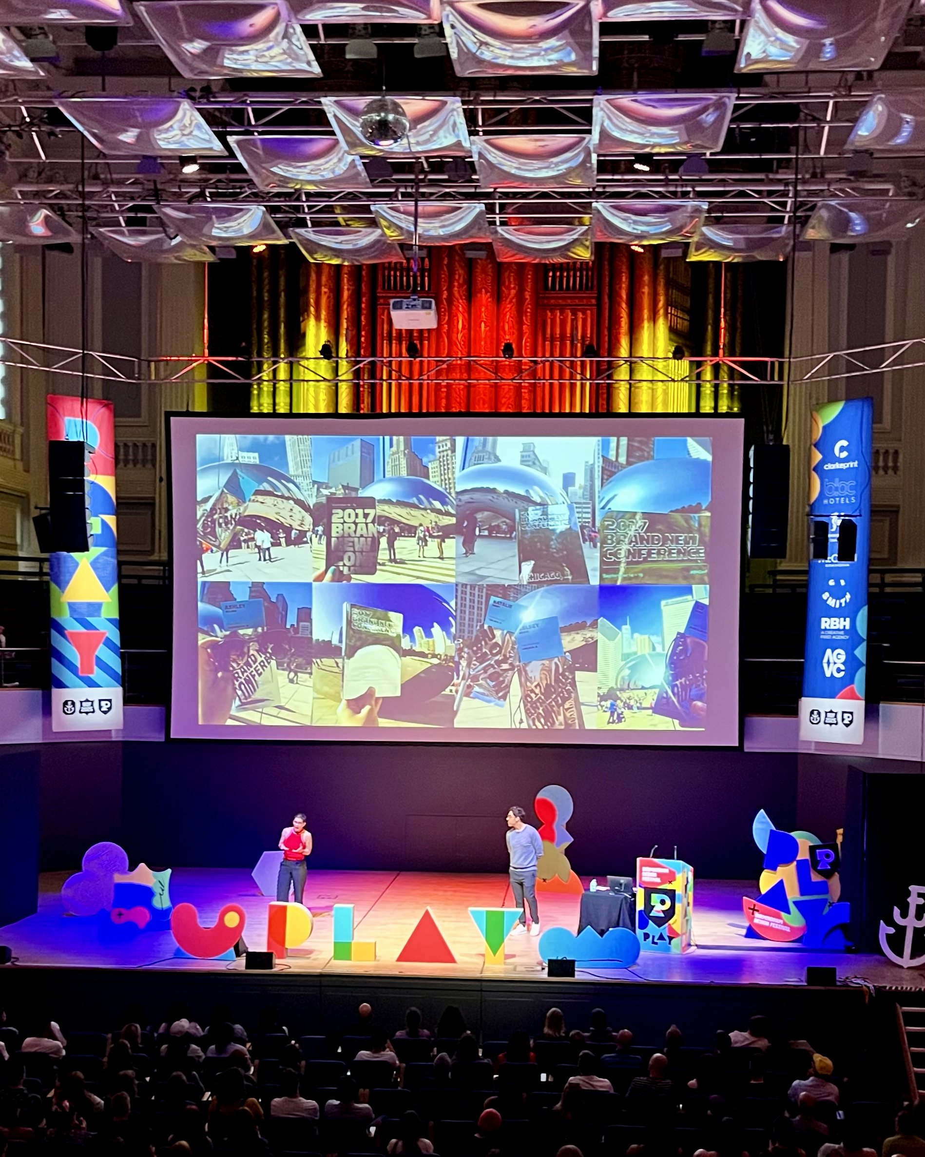 Under Consideration speaking at Birmingham Design Festival 2025, sharing insights on the importance of play in design and brand strategy