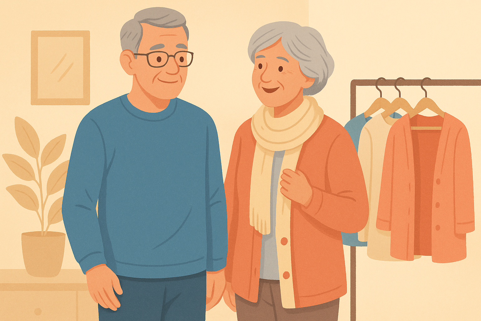 لباس راحت و مناسب برای سالمندان در خانه