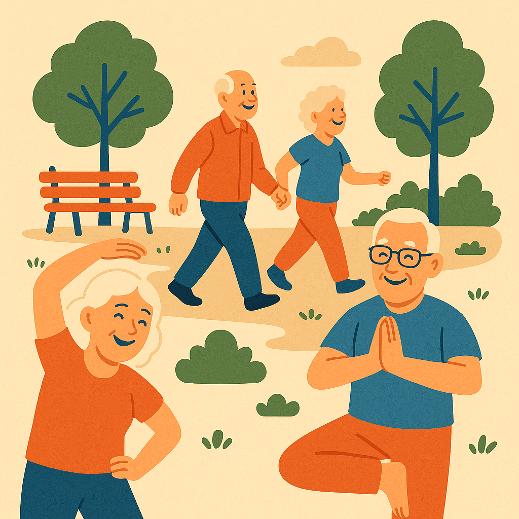 "تمرین ترکیبی سالمندان: ورزش هوازی، قدرتی و تعادلی برای سلامتی کامل"