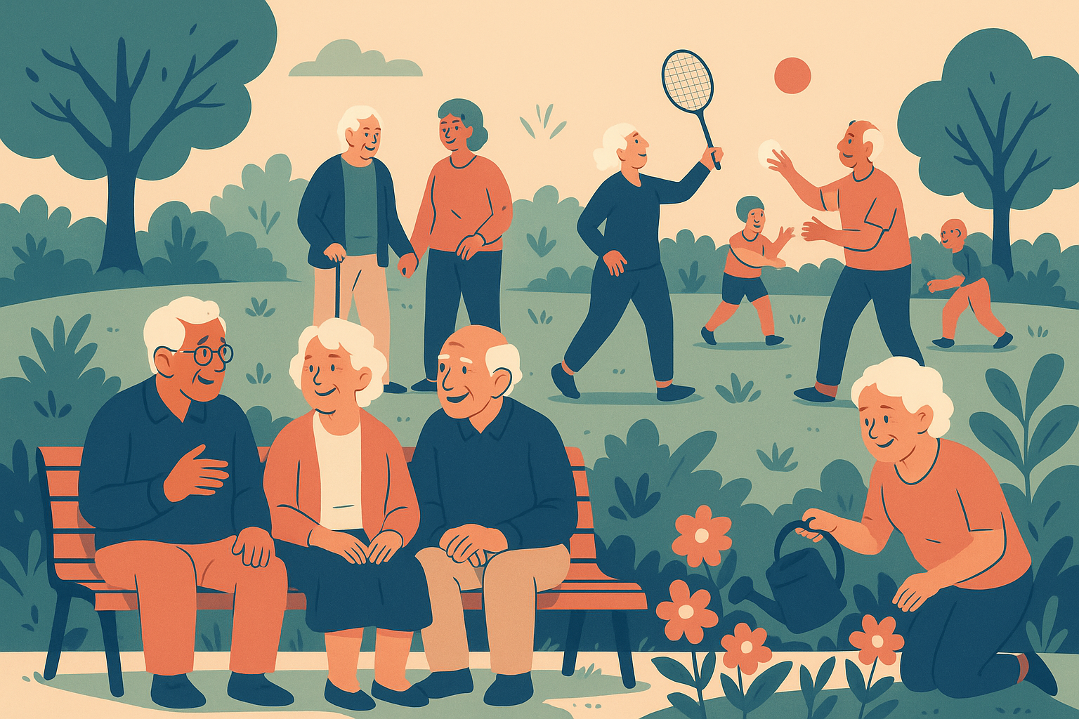 والدین در حال تفریح در پارک