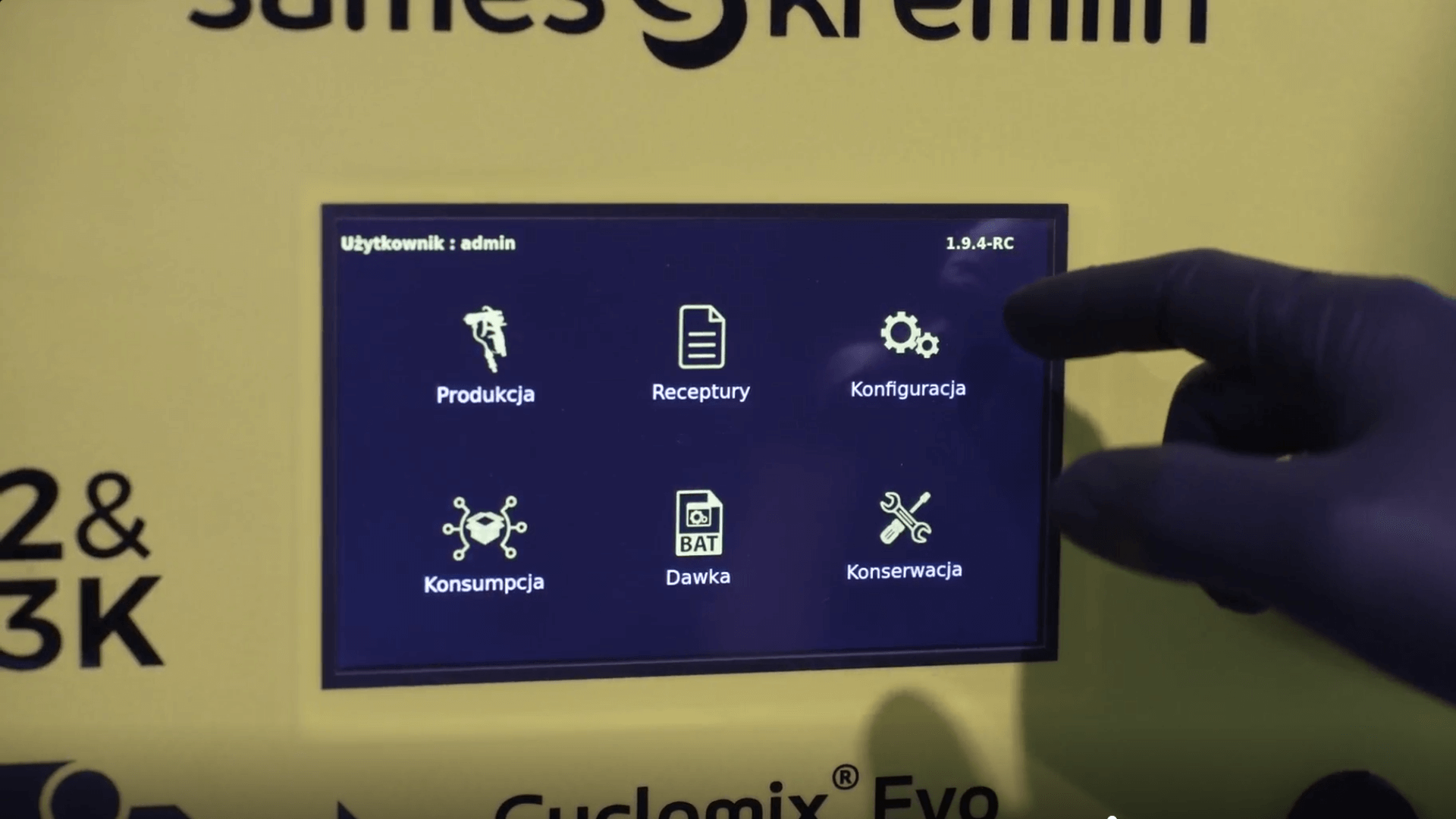 system dozowania i mieszania 2K Cyclomix Evo w instalacji lakierniczej