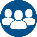 icon with three people