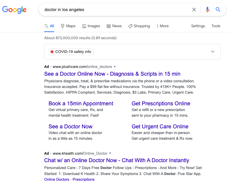 Google search