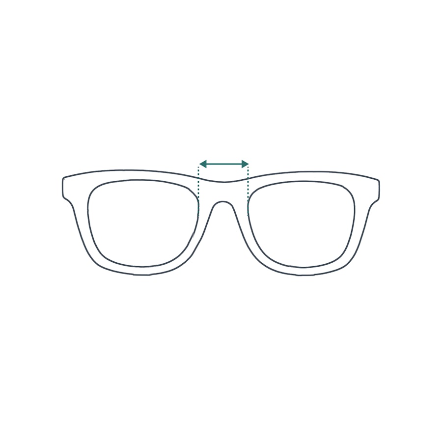 Image showing the bridge width of a frame