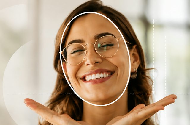 Woman with an oval face shape