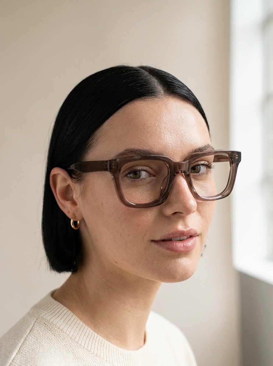 Model wearing Archibald glasses
