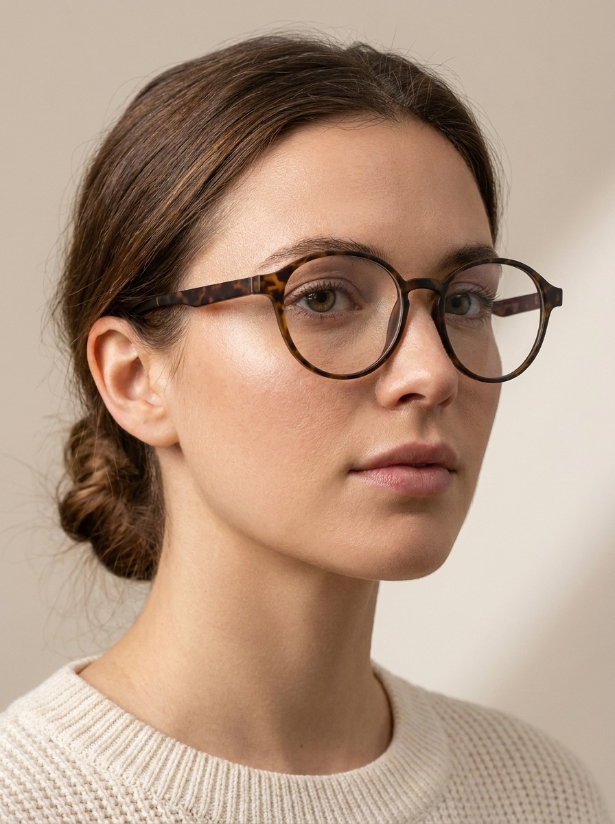 Model wearing Axel glasses