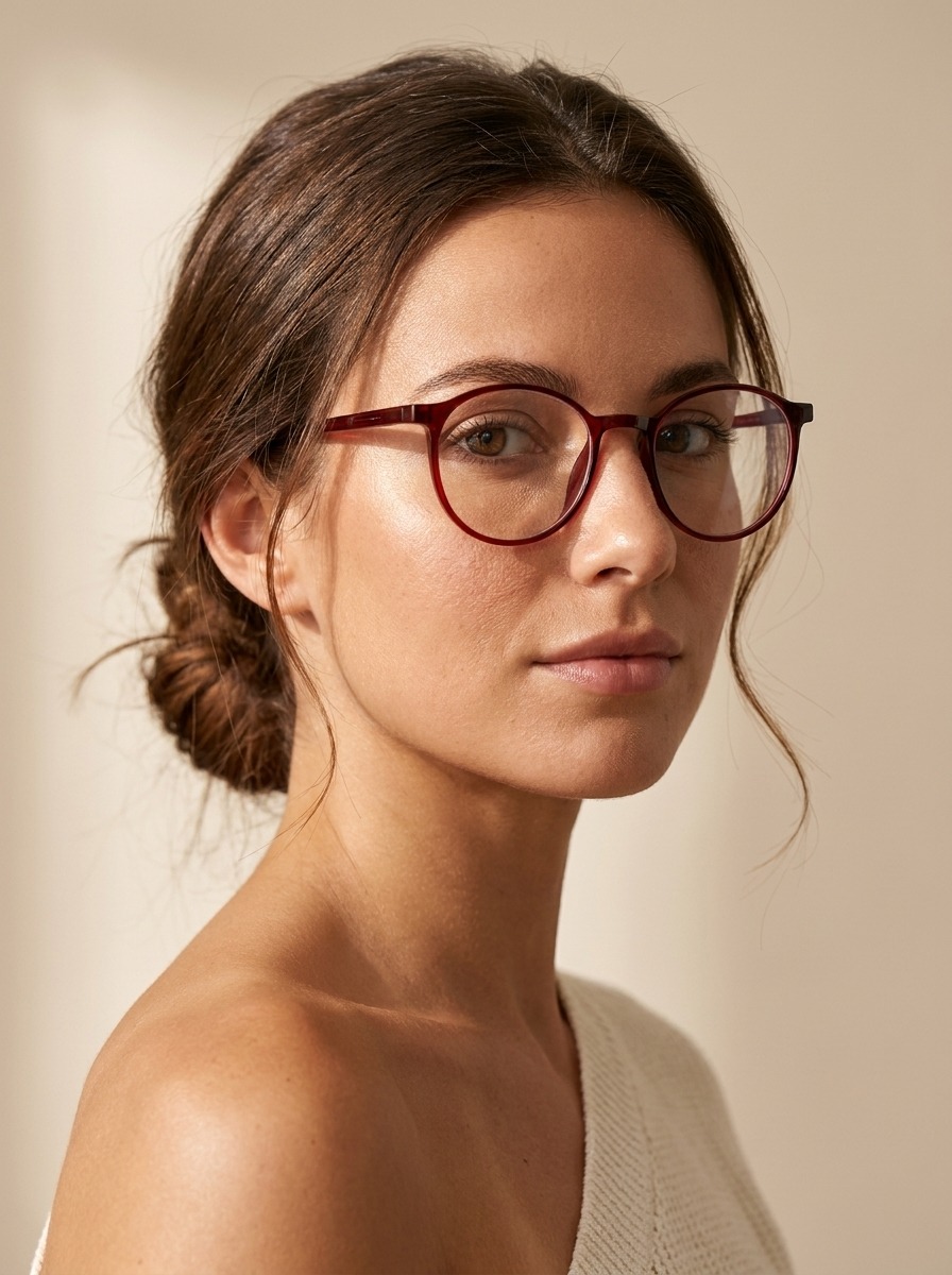Model wearing Chloe glasses