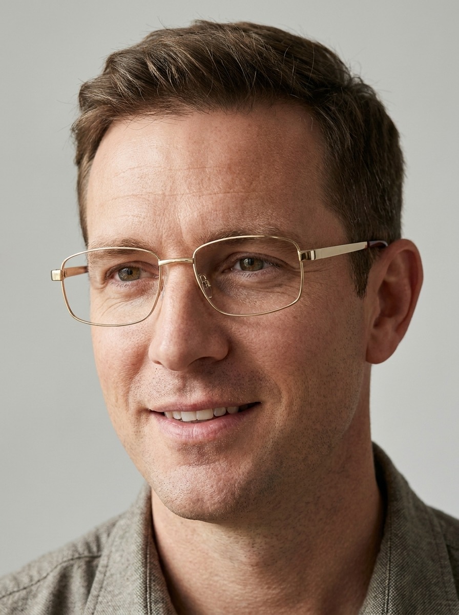 Model wearing Danny glasses