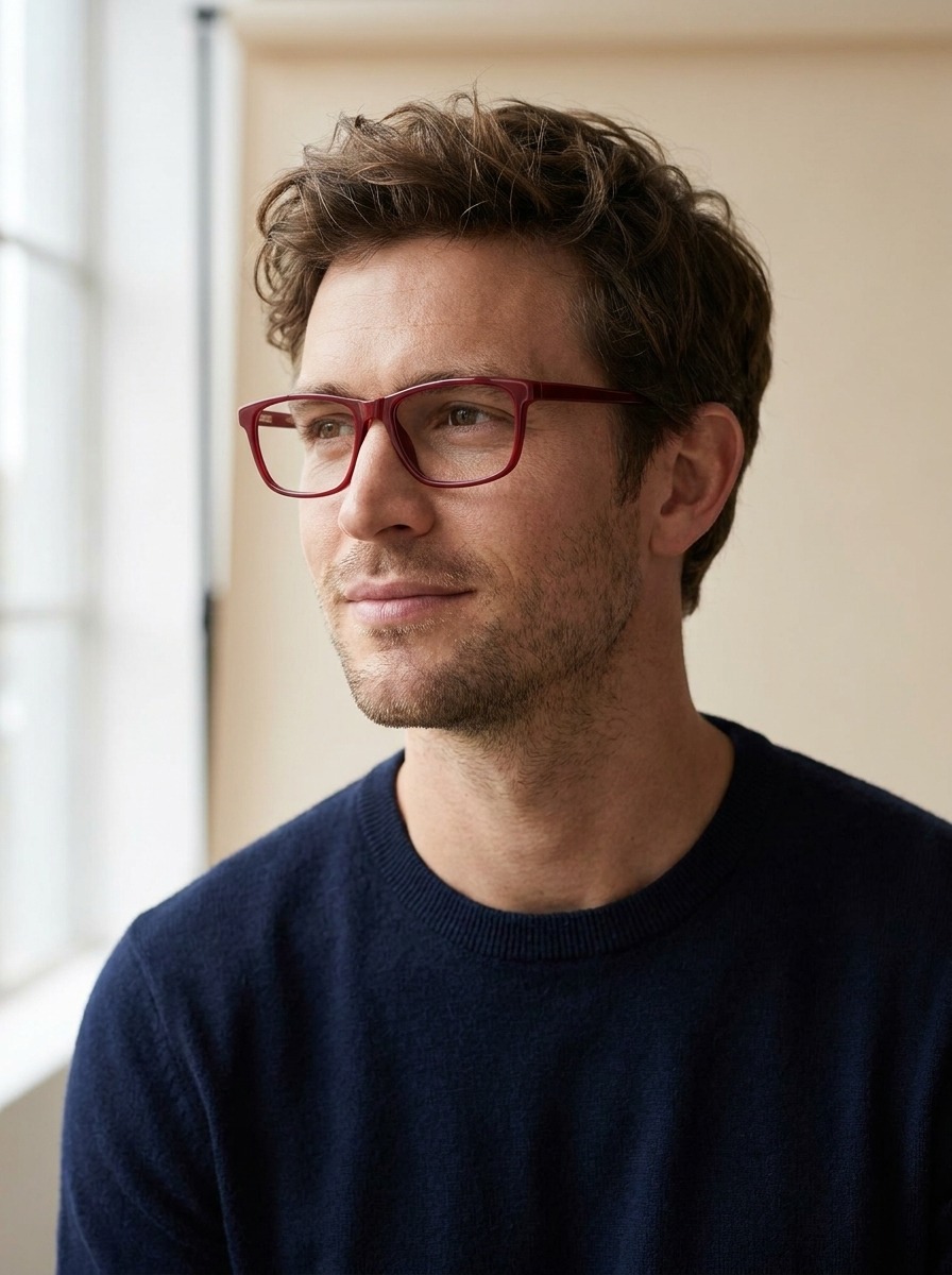 Model wearing Dove glasses