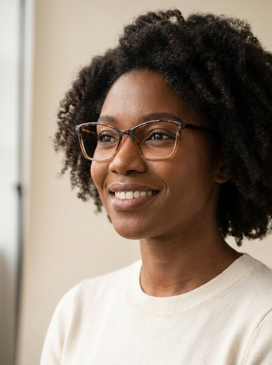 Model wearing Fable glasses