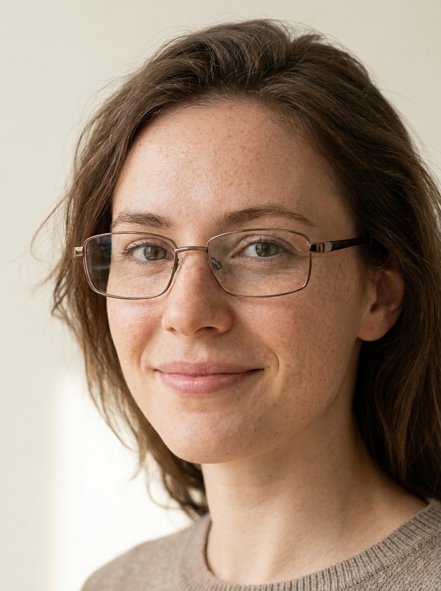 Woman wearing George glasses