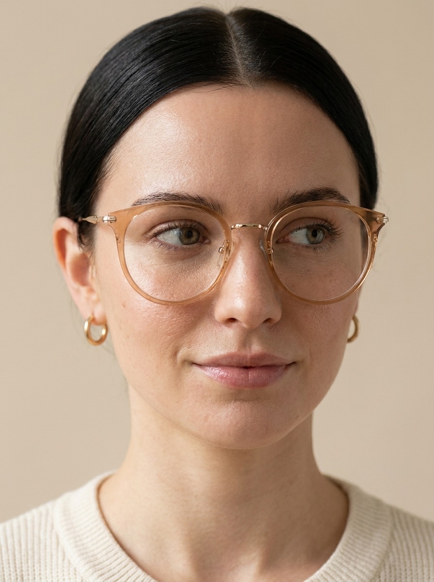 Model wearing Hank glasses
