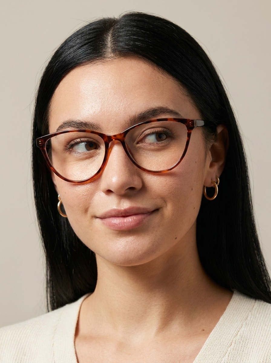Model wearing Hillary glasses