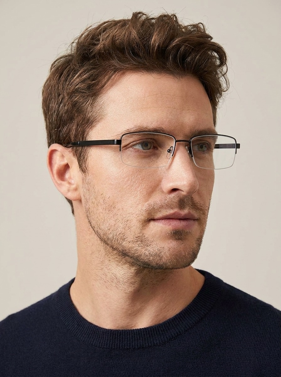 Man wearing Jagger glasses