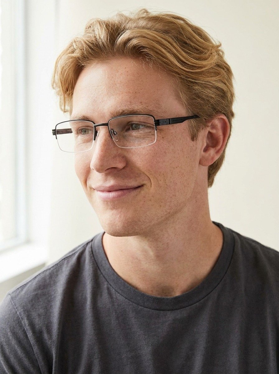Man wearing Jameson glasses
