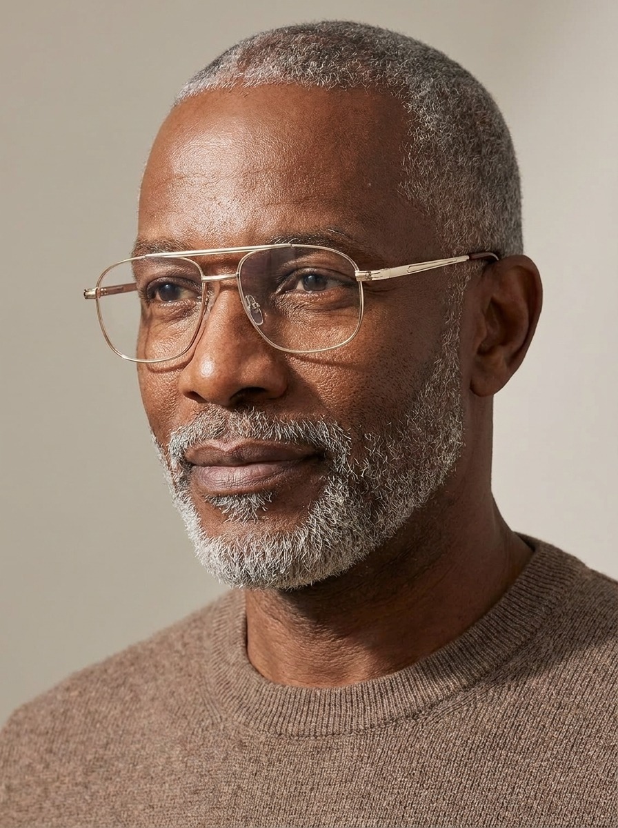 Model wearing Jasper glasses