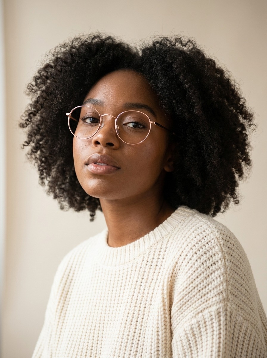 Model wearing Jenner glasses