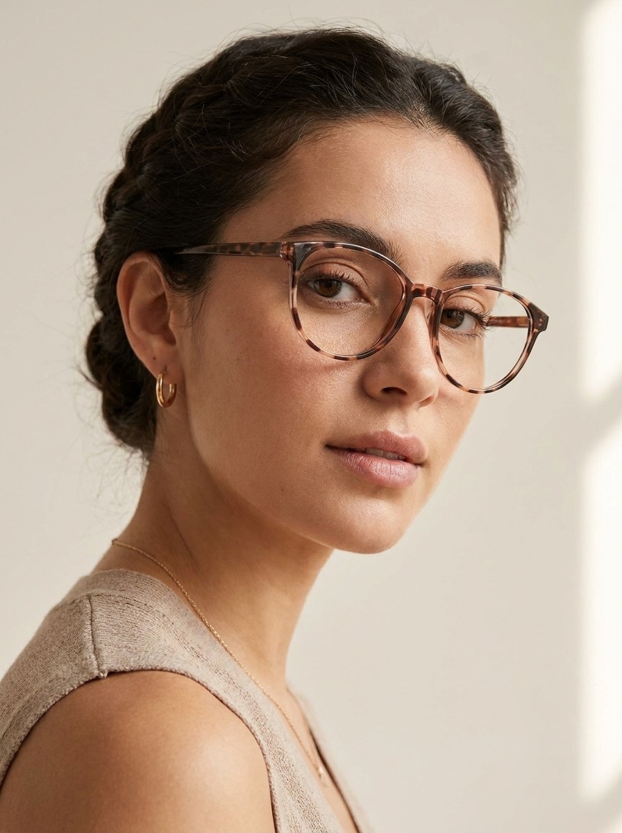 Model wearing Jill glasses