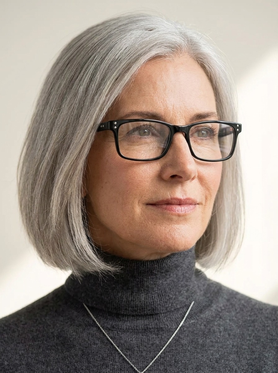 Model wearing Jules glasses