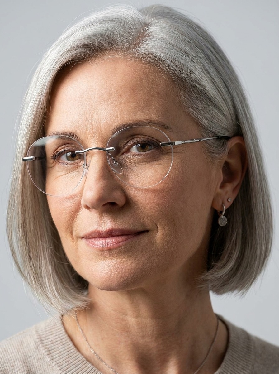 Model wearing Marcel glasses