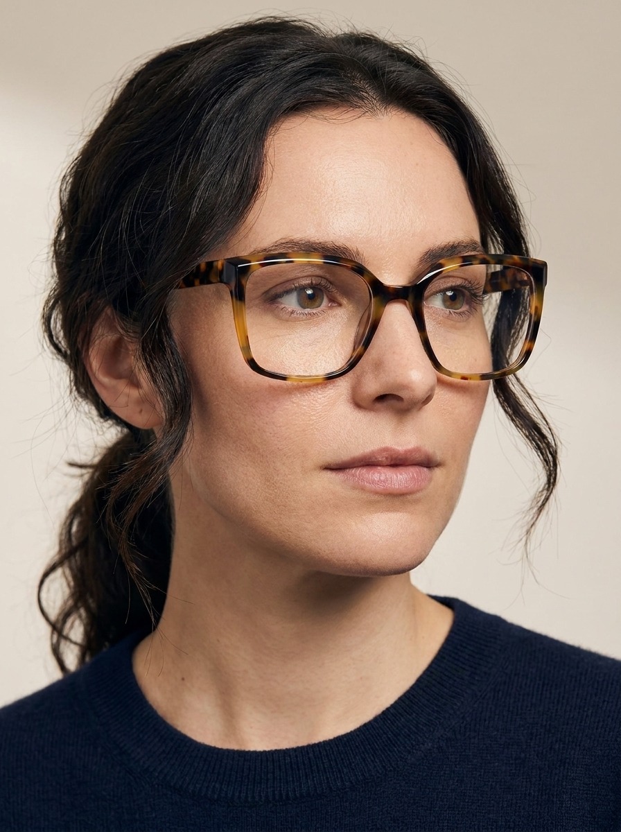 Model wearing Millie glasses