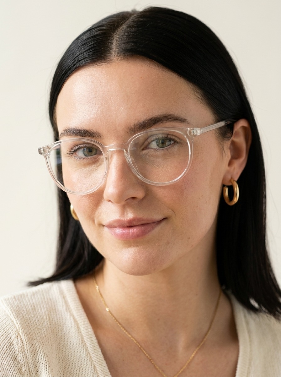Model wearing Milo glasses