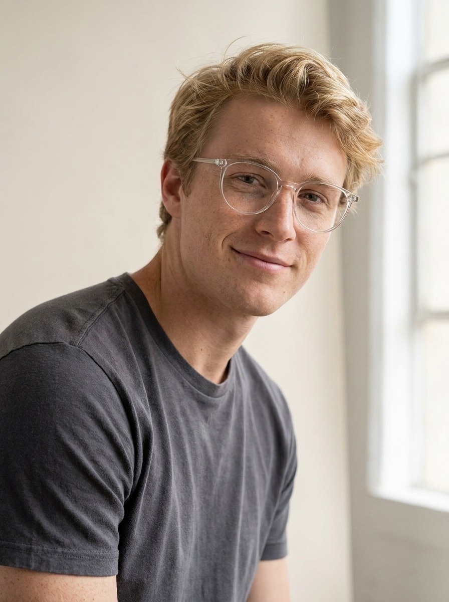 Man wearing Milo glasses