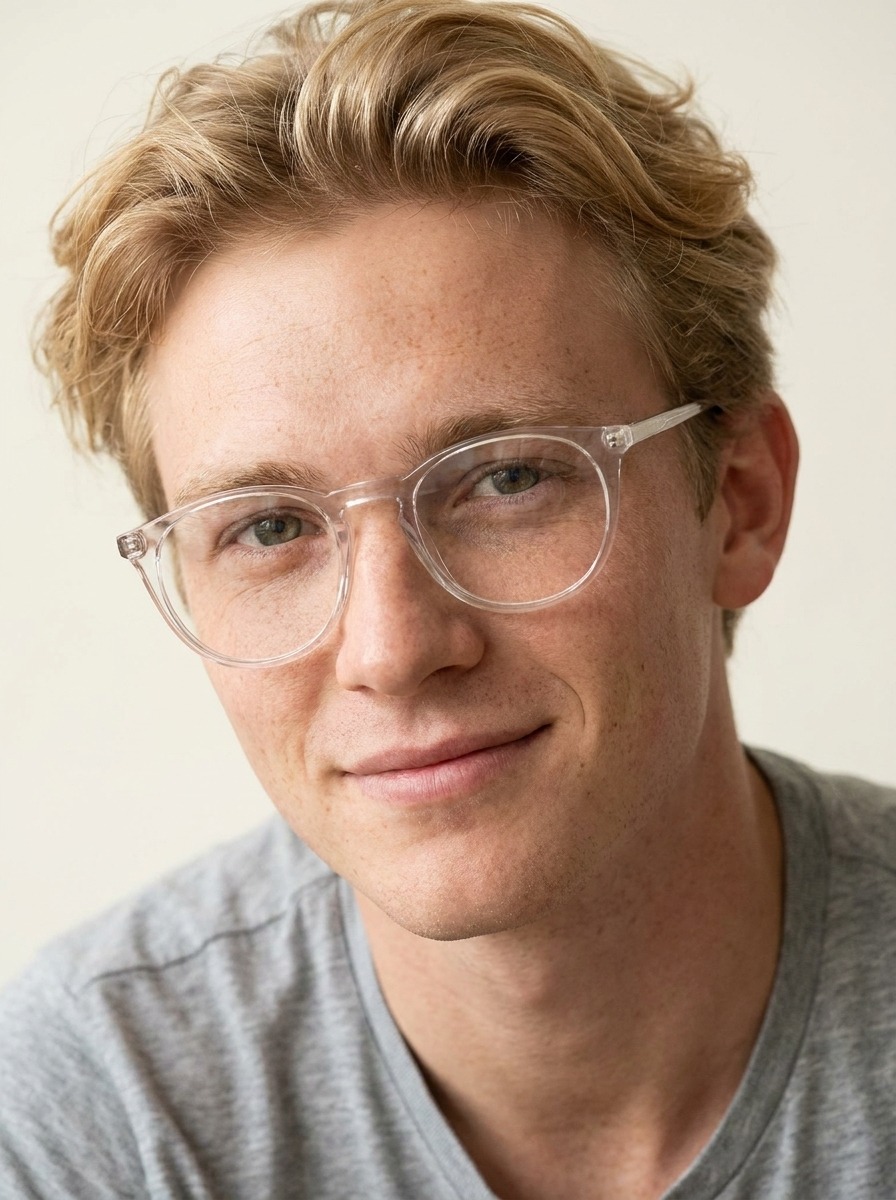 Model wearing Octavia glasses