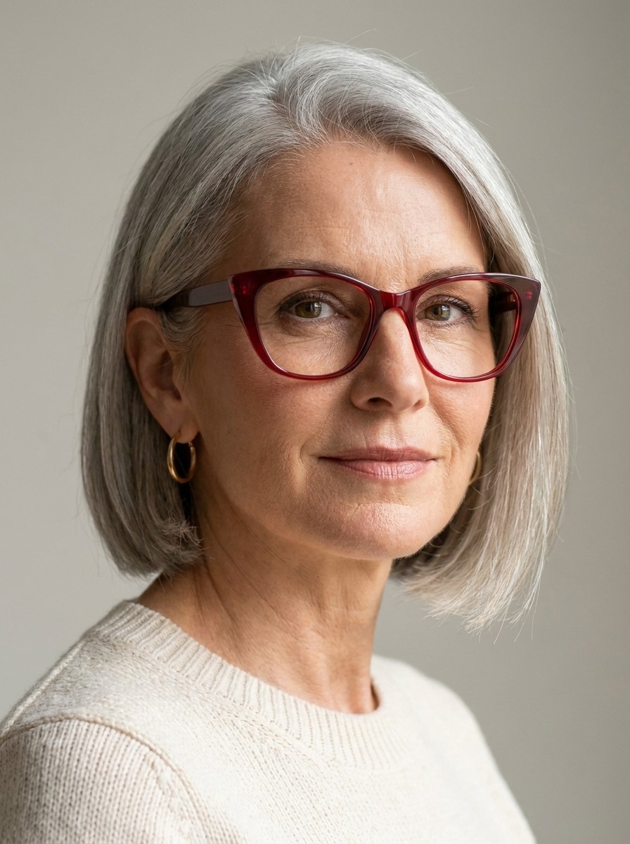Model wearing Rachel glasses
