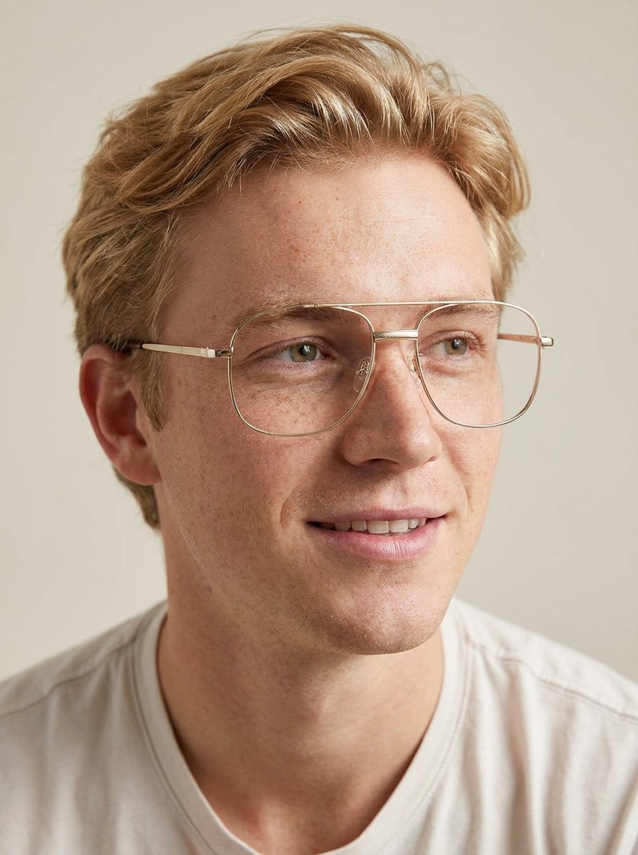 Man wearing Ralph glasses
